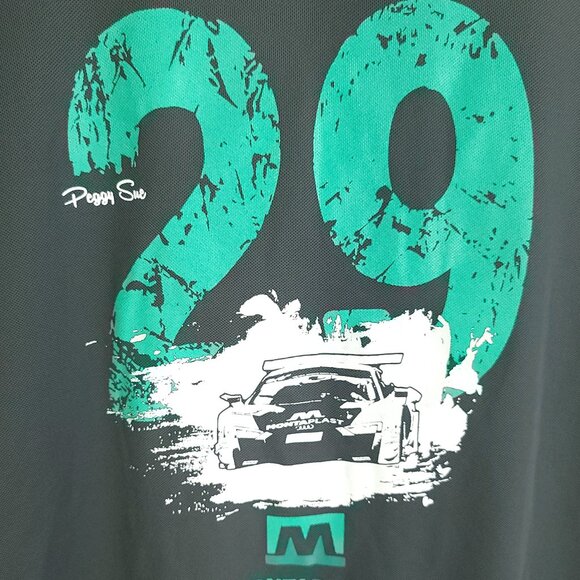 IMSA Montaplast Land Motorsport Graphic Polo Shirt Men's Small Gray Hakro - Picture 12 of 13